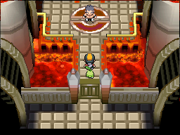Bruno in the Pokémon League room in HeartGold