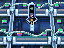 Sabrina in the Saffron City Gym in HeartGold