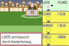 The Emerald Contest text explicitly penalizes LOOTE for repeating a move.