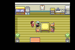 Wally’s father standing inside Wally’s house in Petalburg City