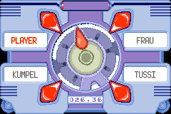 Rotating pointer, four player markers and RPM display in the Emerald Berry Blender.