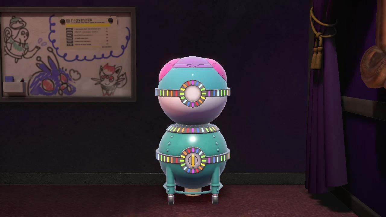 The full Item Printer in Blueberry Academy’s League Club room in Pokémon Scarlet