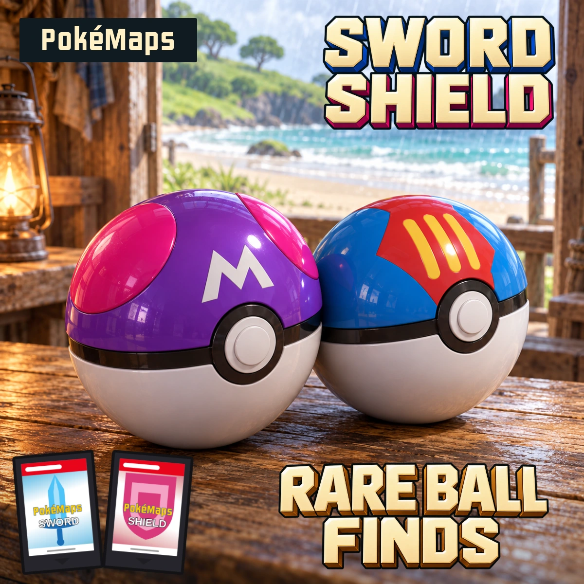 Rare Poké Balls in Sword & Shield — PokéMaps guide card