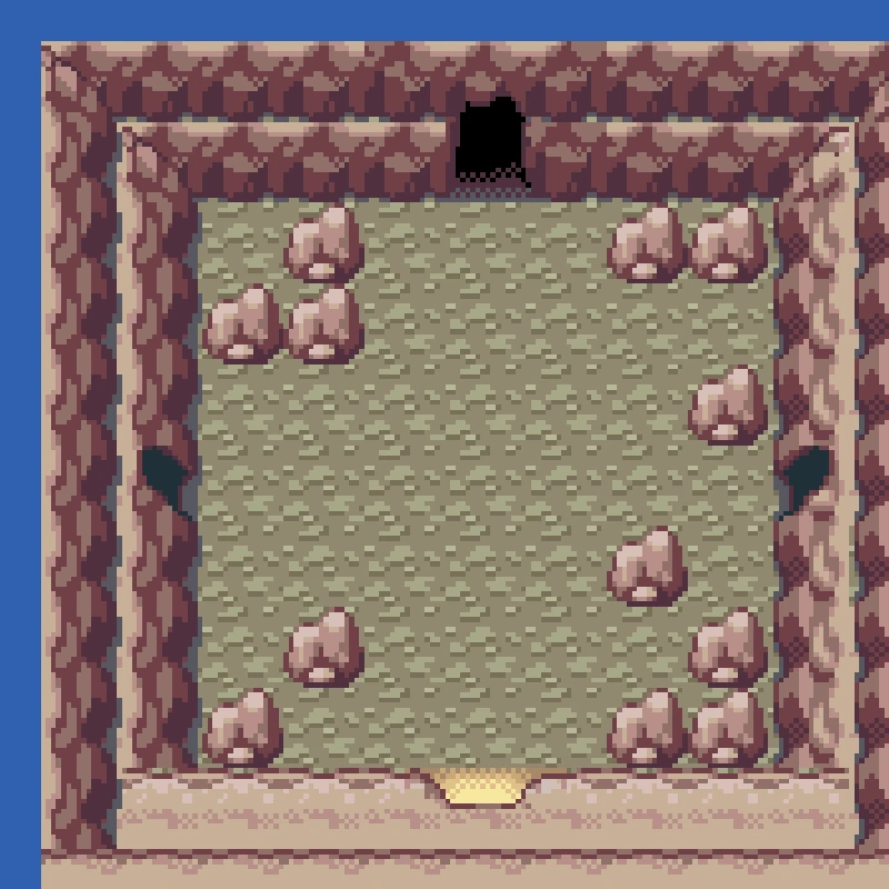 The second room of the Lost Cave with twelve rocks on its floor