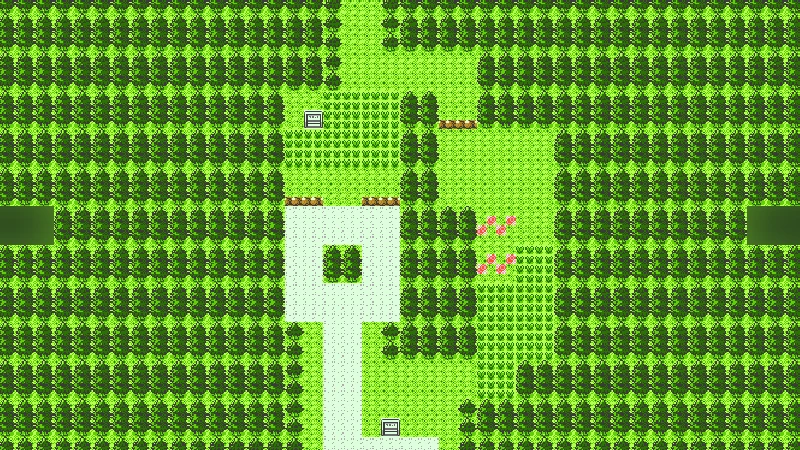 Route 37 between Route 36 and Ecruteak City in Gold, Silver and Crystal, with its two patches of tall grass
