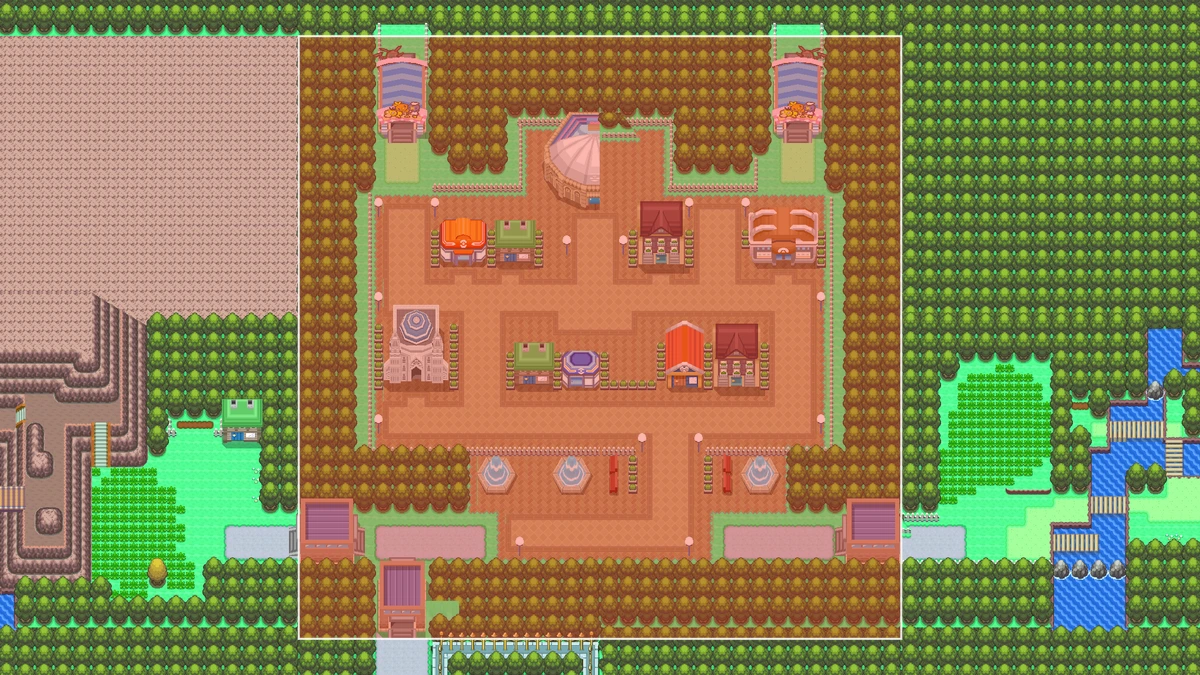 Hearthome City on the PokéMaps Sinnoh map