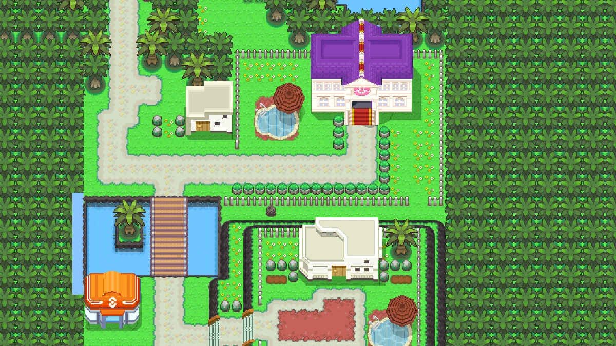 The Resort Area on the PokéMaps Sinnoh map, where the Ribbon Syndicate stands