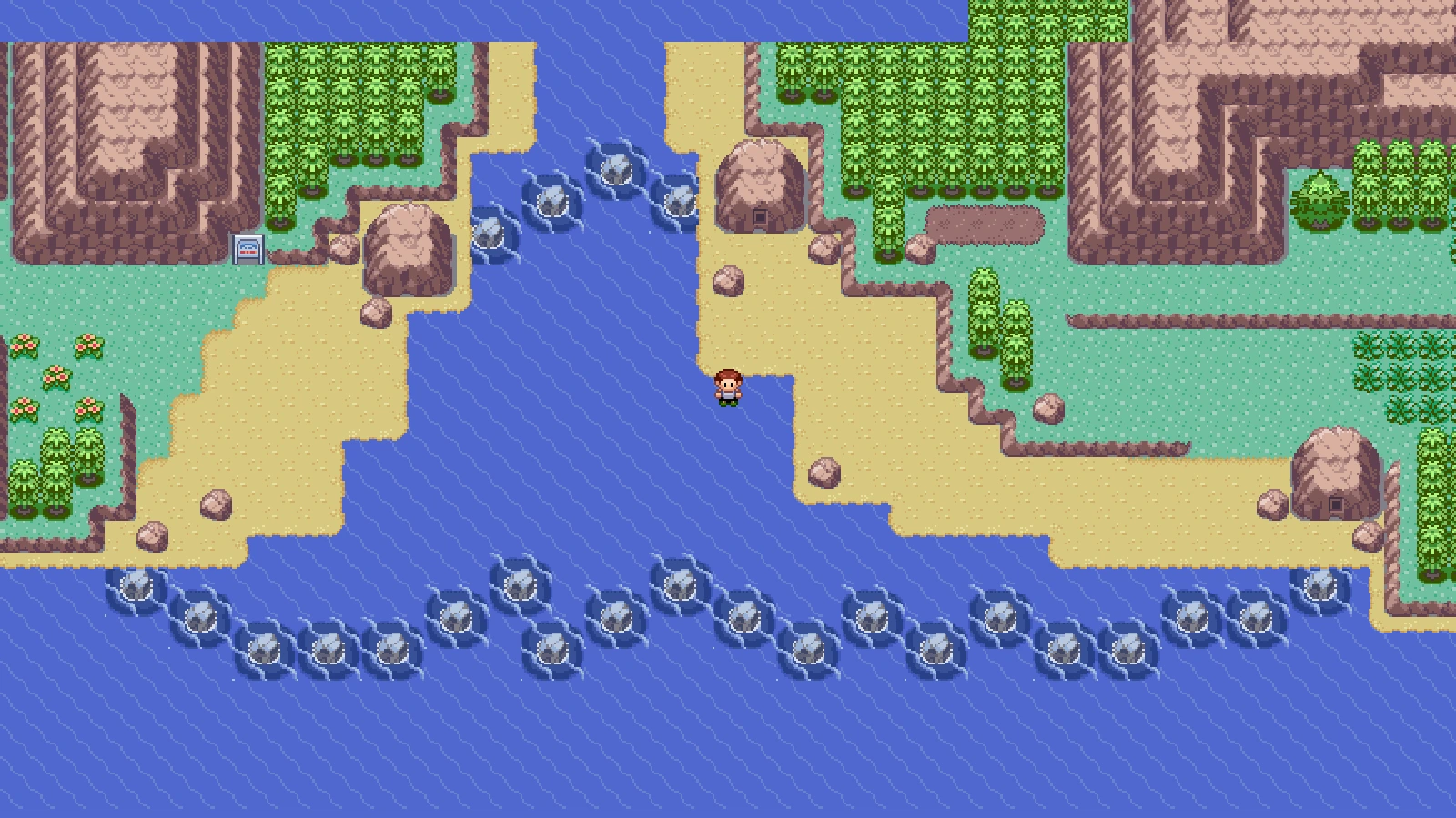Route 118 on the PokéMaps Hoenn map with a player marker near the Route 119 border