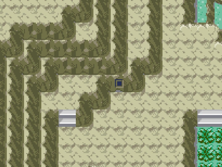An ash-fall rock-wall Secret Base spot on Route 114