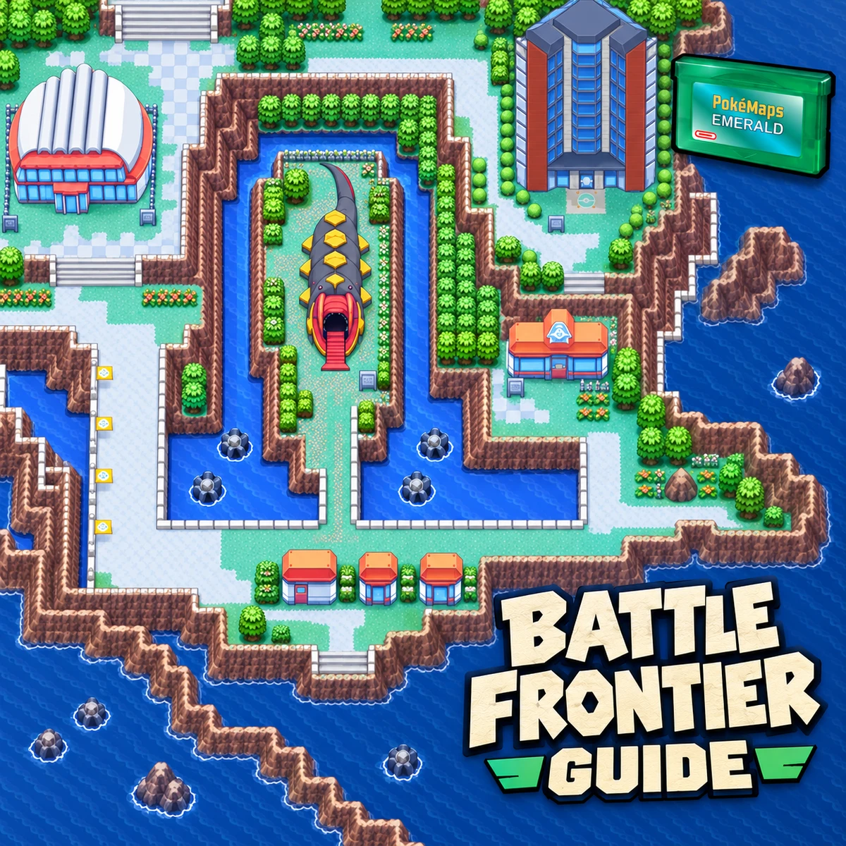 Pokémon Emerald Battle Frontier: All 7 Facilities & Brains — Pokémon Ruby, Sapphire & Emerald guide card