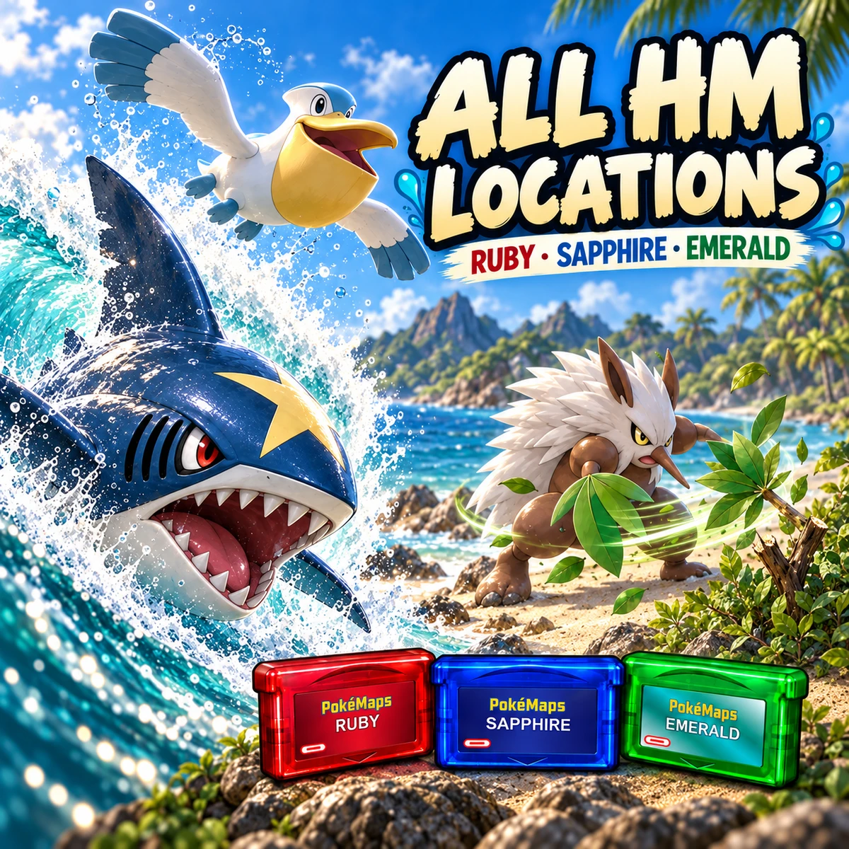 Where to Find Every HM in Ruby, Sapphire & Emerald — Pokémon Ruby, Sapphire & Emerald guide card