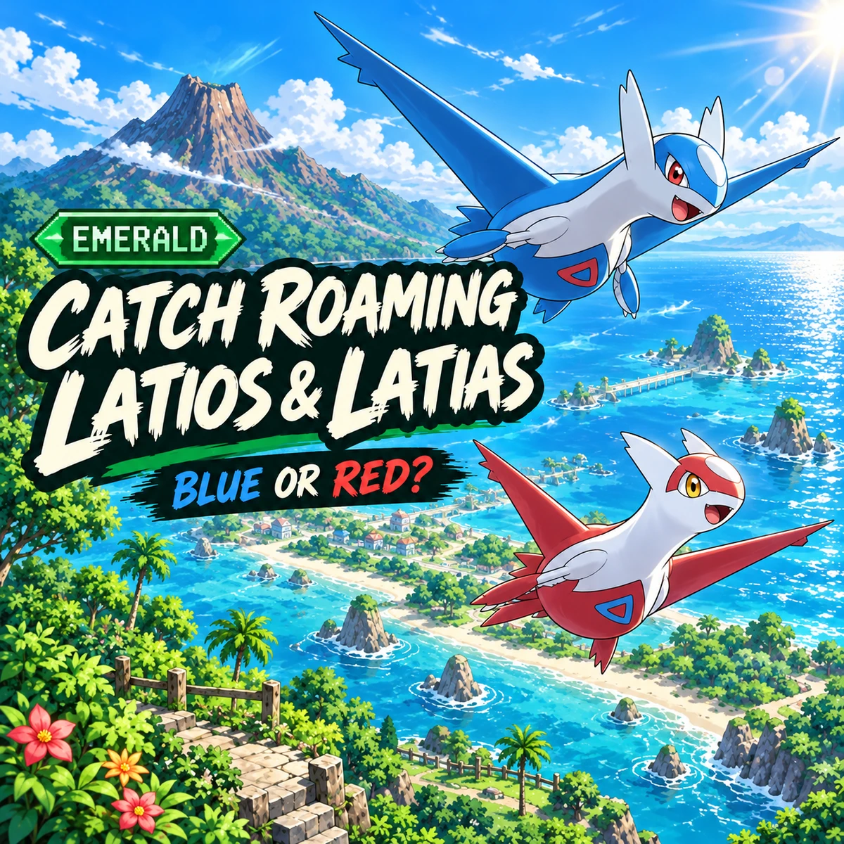 How to Catch Latios & Latias in Emerald — Pokémon Ruby, Sapphire & Emerald guide card