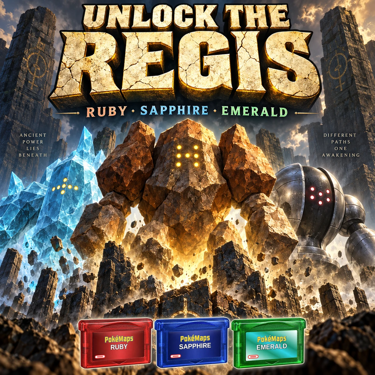 How to Unlock the Regis in Ruby, Sapphire & Emerald — Pokémon Ruby, Sapphire & Emerald guide card