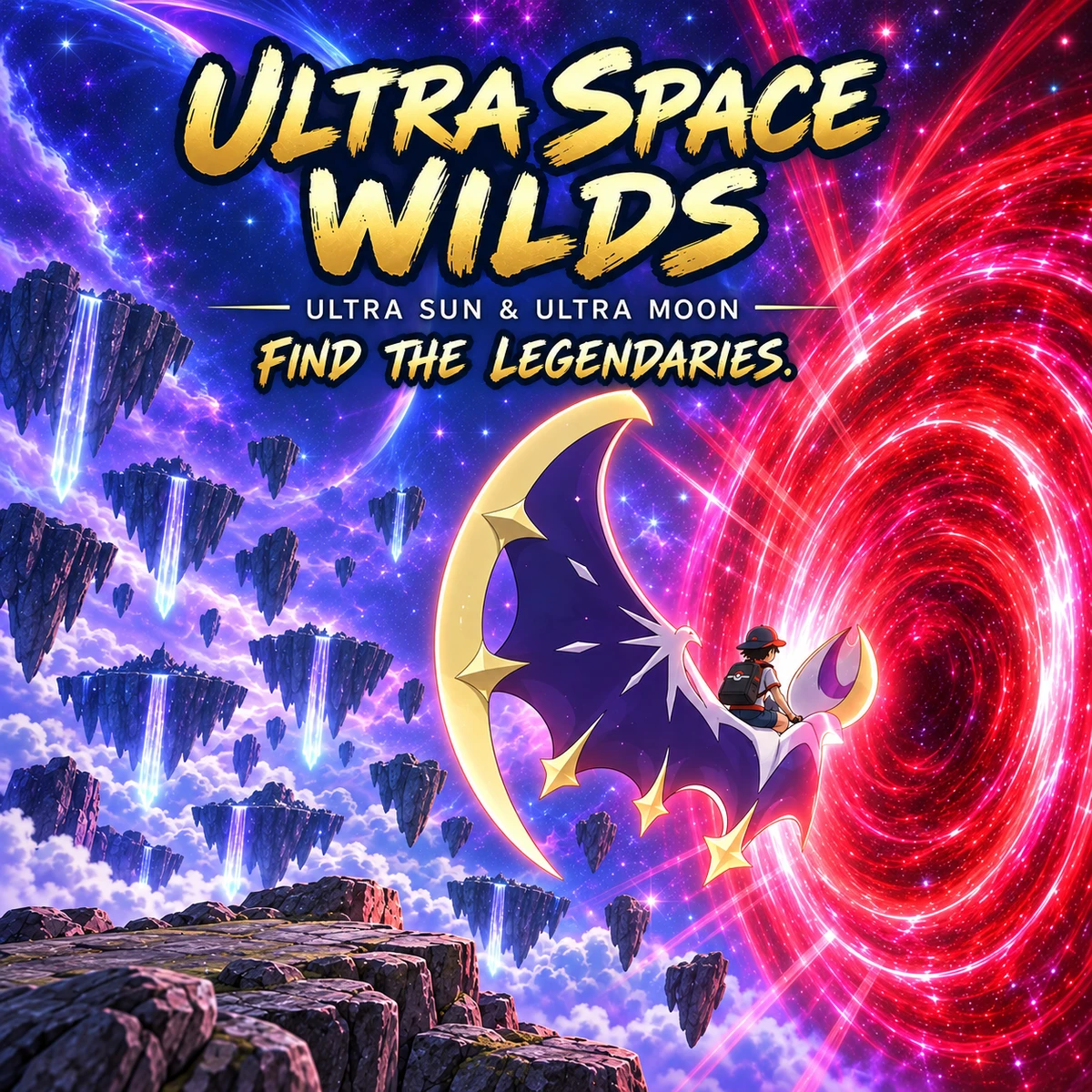 Mewtwo, Ho-Oh, Lugia, Groudon, Rayquaza, Kyogre, Dialga, Palkia and Reshiram — Legendaries found in Ultra Space Wilds.